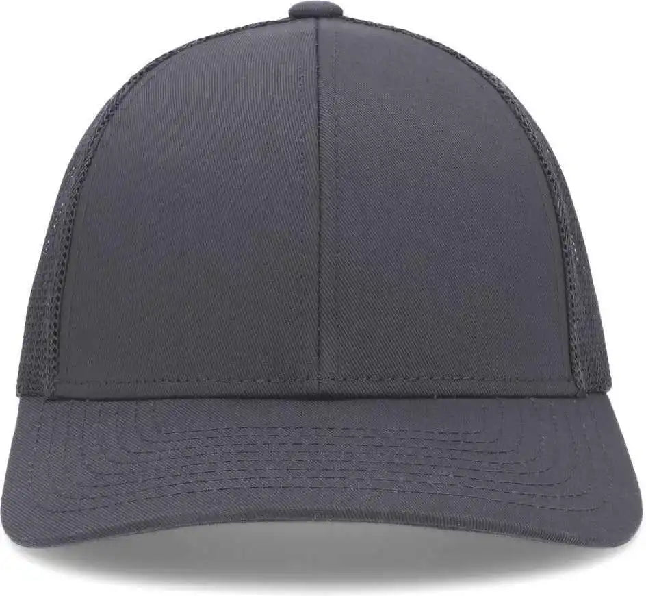 Pacific Headwear P114 Low-pro Trucker Cap - Graphite - 6 1/2’’ - 7’’