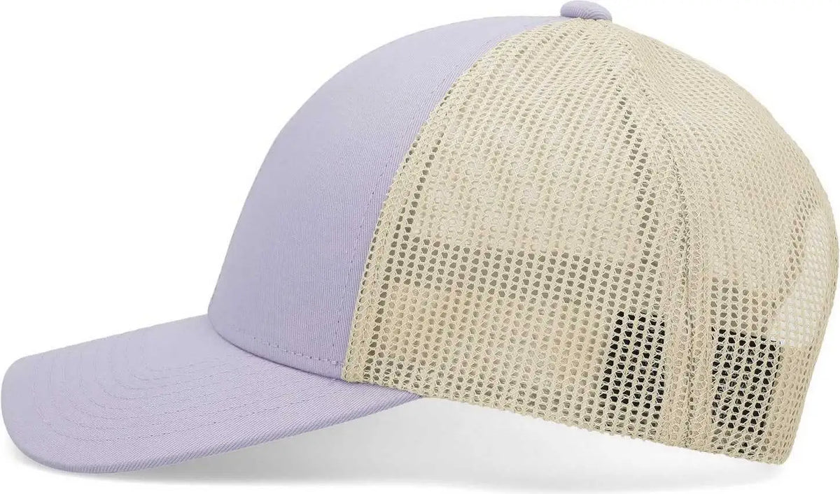 Pacific Headwear P114 Low-pro Trucker Cap - Lavender Beige