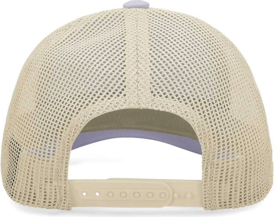 Pacific Headwear P114 Low-pro Trucker Cap - Lavender Beige