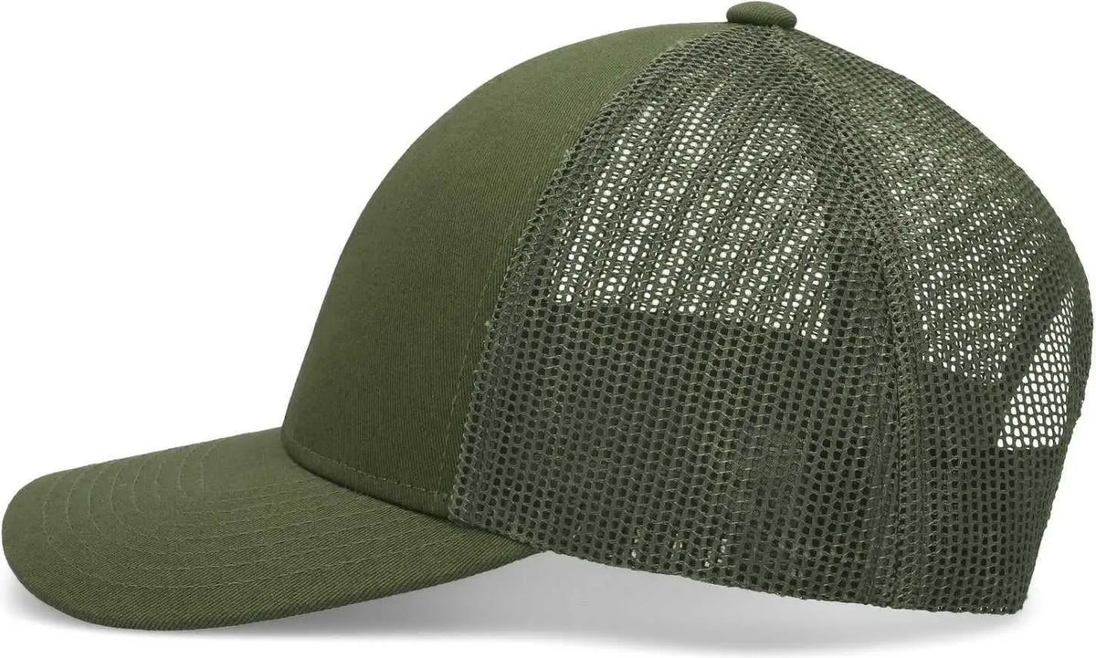 Pacific Headwear P114 Low-pro Trucker Cap - Loden - 7’’ - 7 7/8’’