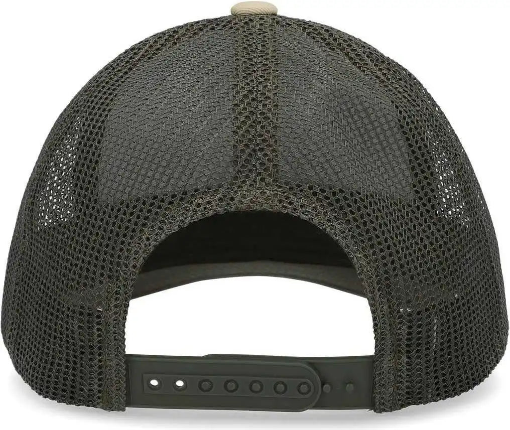 Pacific Headwear P114 Low Pro Trucker Cap Moss Beige