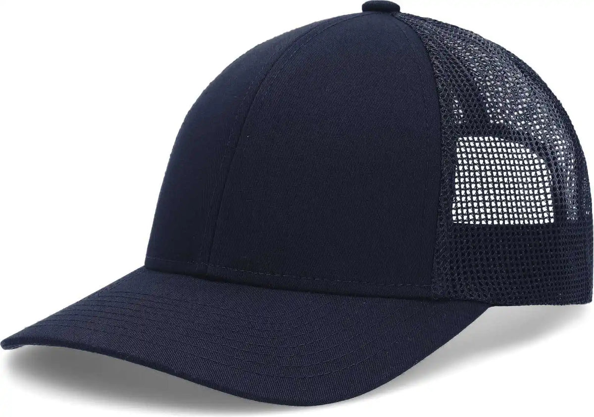 Pacific Headwear P114 Low Pro Trucker Cap Navy / 6 1/2’’ 7’’