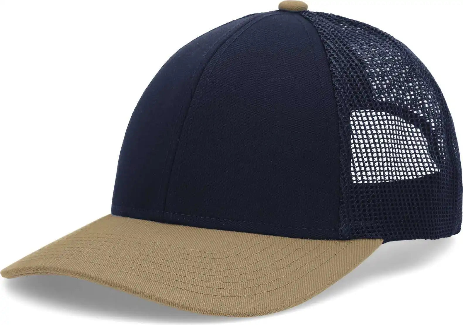 Pacific Headwear P114 Low-pro Trucker Cap - Navy Buck - 7’’ - 7 7/8’’