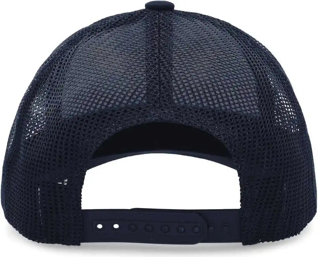 Pacific Headwear P114 Low Pro Trucker Cap Navy