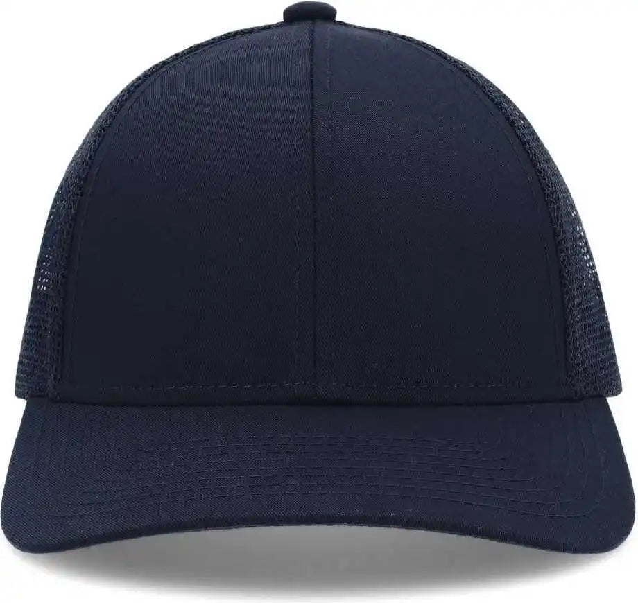Pacific Headwear P114 Low Pro Trucker Cap Navy