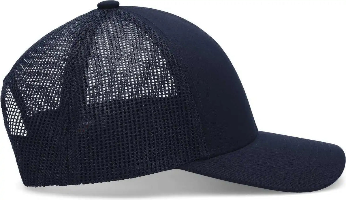 Pacific Headwear P114 Low Pro Trucker Cap Navy
