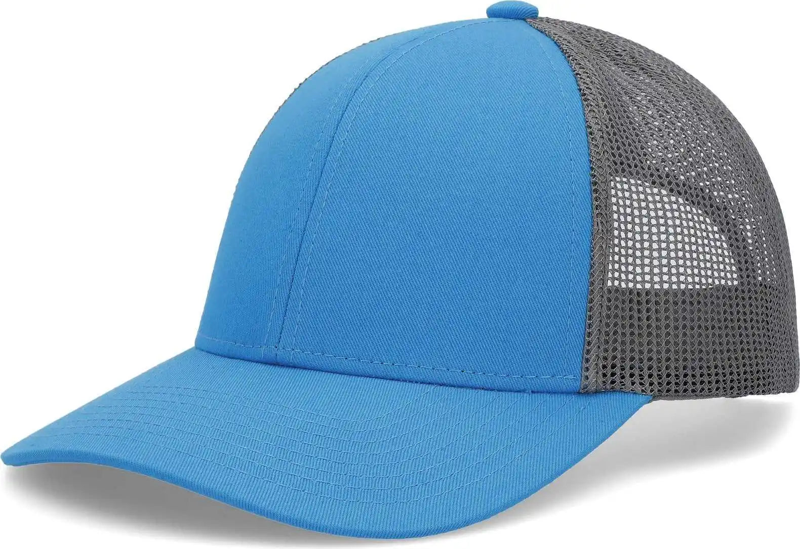 Pacific Headwear P114 Low-pro Trucker Cap - Panther Teal Light Charcoal - 7’’ - 7 7/8’’