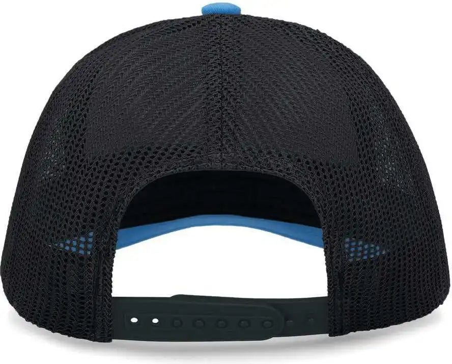 Pacific Headwear P114 Low Pro Trucker Cap Panther Teal Light Charcoal