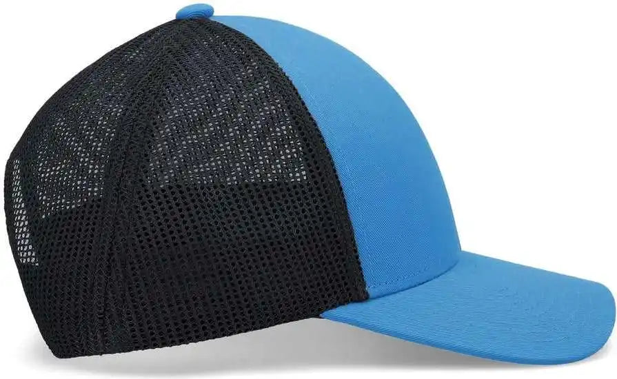 Pacific Headwear P114 Low Pro Trucker Cap Panther Teal Light Charcoal