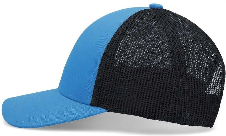 Pacific Headwear P114 Low-pro Trucker Cap - Panther Teal Light Charcoal - 7’’ - 7 7/8’’