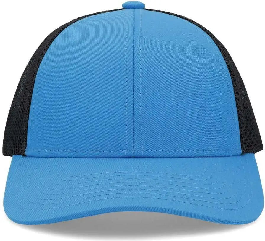 Pacific Headwear P114 Low-pro Trucker Cap - Panther Teal Light Charcoal - 7’’ - 7 7/8’’