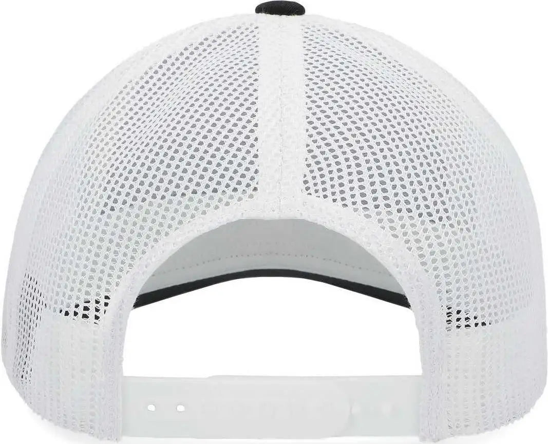 Pacific Headwear P114 Low-pro Trucker Cap - Royal White Black - 7’’ - 7 7/8’’