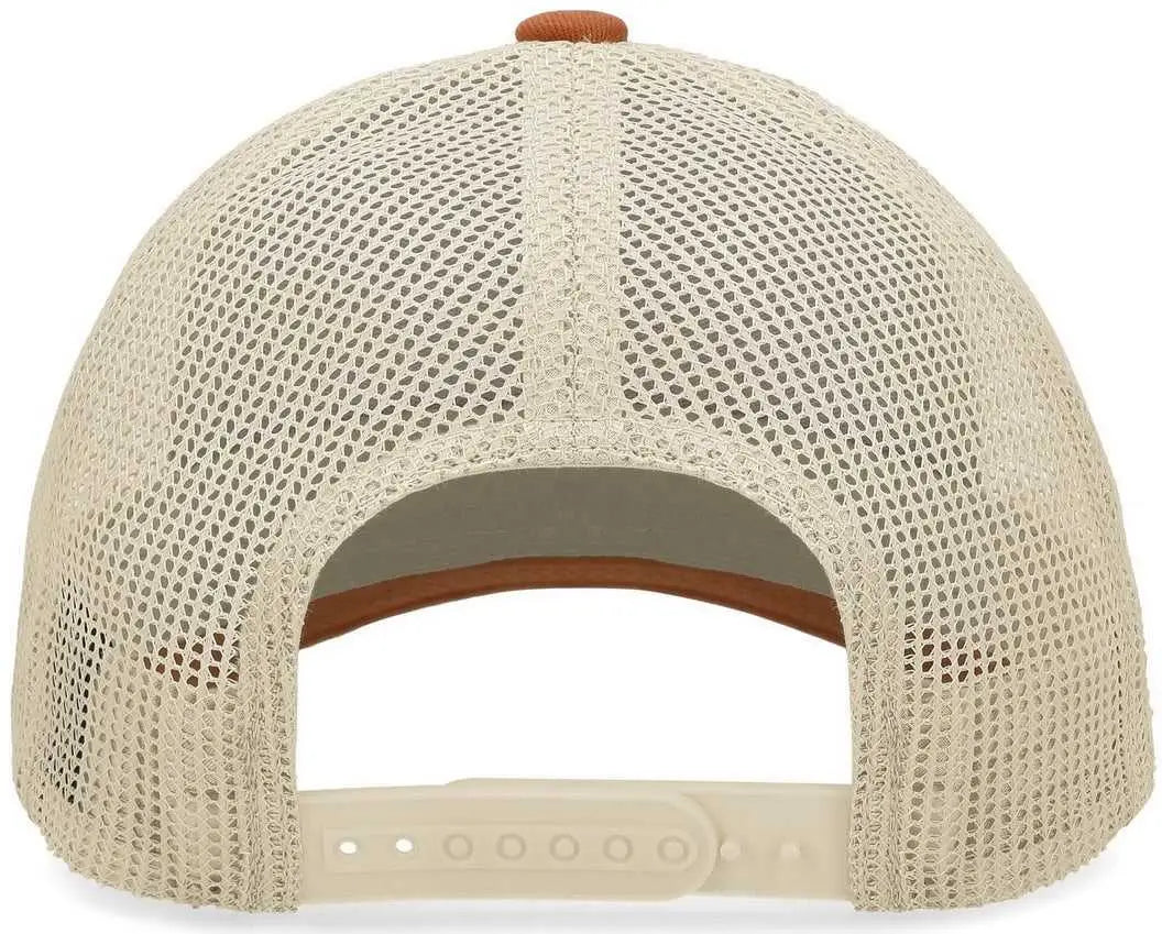 Pacific Headwear P114 Low-pro Trucker Cap - Rust Beige - 7’’ - 7 7/8’’