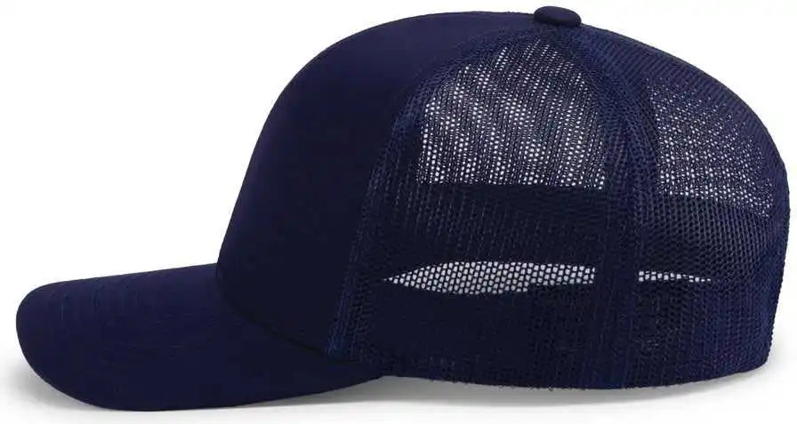Pacific Headwear P114 Low Pro Trucker Cap True Navy / 7’’ 7 7/8’’