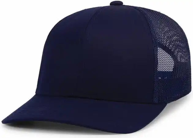 Pacific Headwear P114 Low-pro Trucker Cap - True Navy - 7’’ - 7 7/8’’
