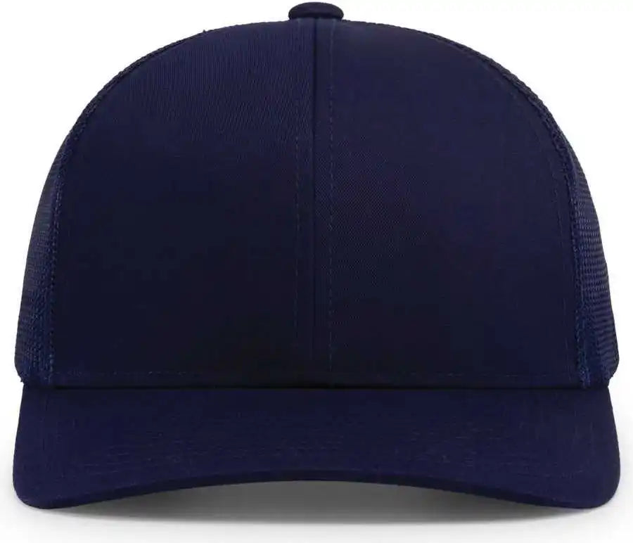 Pacific Headwear P114 Low Pro Trucker Cap True Navy / 7’’ 7 7/8’’
