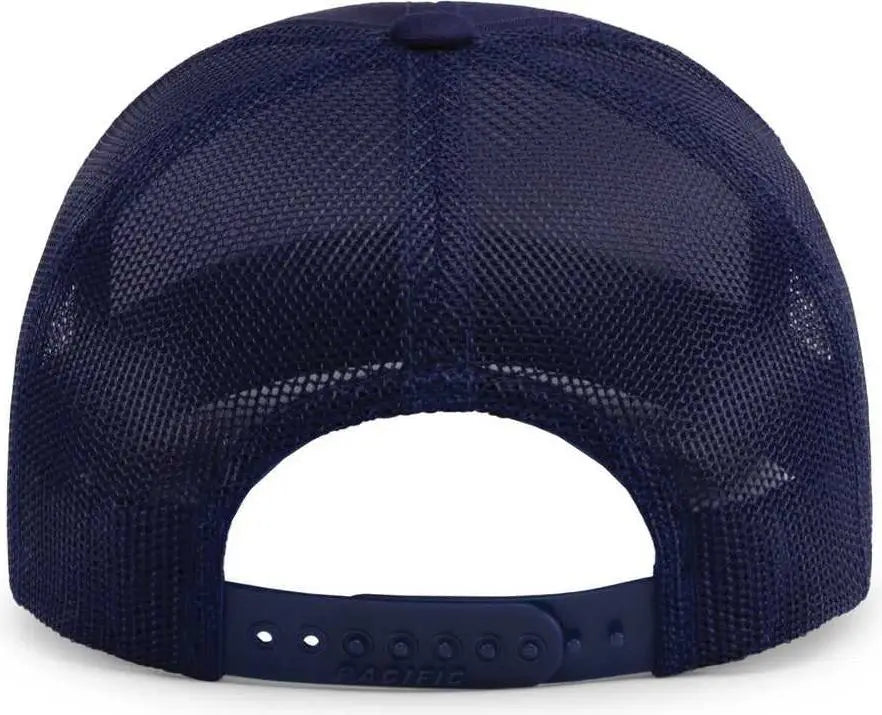 Pacific Headwear P114 Low-pro Trucker Cap - True Navy - 7’’ - 7 7/8’’