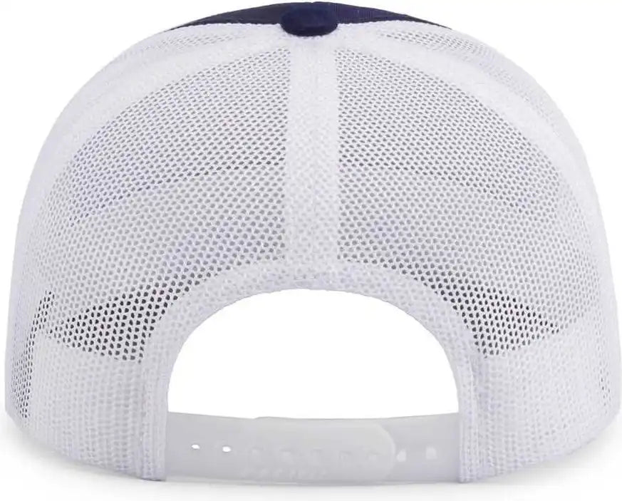 Pacific Headwear P114 Low-pro Trucker Cap - True Navy White - 7’’ - 7 7/8’’