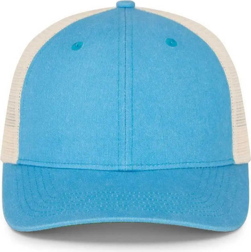 Pacific Headwear P130 Ladies Ponytail Cap - Light Blue Beige