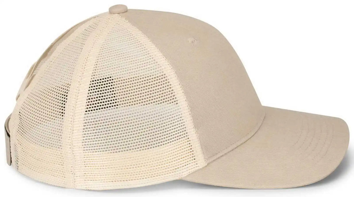 Pacific Headwear P130 Ladies Ponytail Cap - Stone Beige - 7’’ - 7 7/8’’