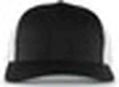 Pacific Headwear P151 Trucker Pacflex Snapback Cap - Black White - 7’’ 7 7/8’’