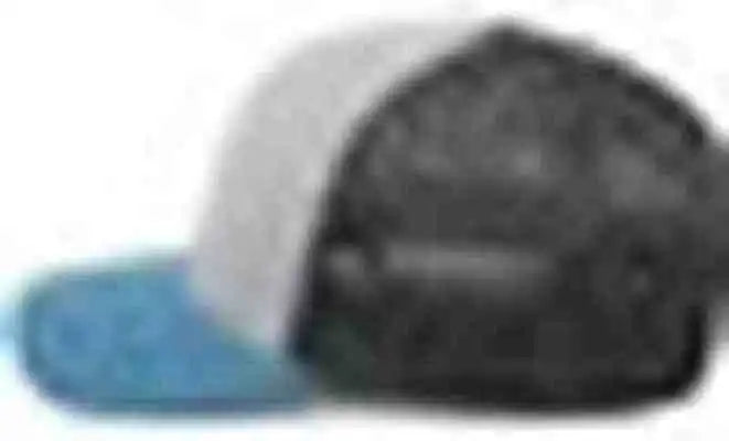 Pacific Headwear P151 Trucker Pacflex Snapback Cap - Heather Grey Lt Charcoal Ocean Blue - 7’’ - 7 7/8’’