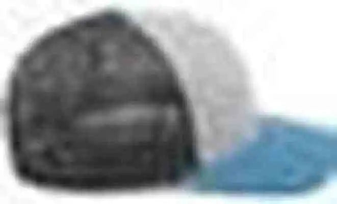 Pacific Headwear P151 Trucker Pacflex Snapback Cap - Heather Grey Lt Charcoal Ocean Blue - 7’’ - 7 7/8’’