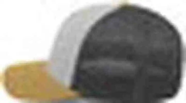 Pacific Headwear P151 Trucker Pacflex Snapback Cap - Heather Grey Lt Charcoal Amber Gold - Gray / 7’’ 7 7/8’’