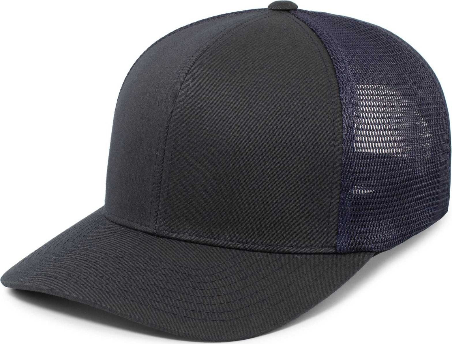 Pacific Headwear P151 Trucker Pacflex Snapback Cap - Navy - 7’’ 7 7/8’’