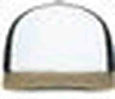 Pacific Headwear P151s Contrast Stitch Trucker Pacflex Snapback Cap - White Light Charcoal Buck - Gray / 7’’ 7 7/8’’