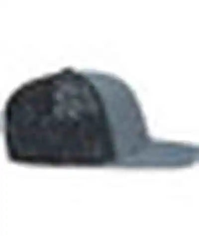 Pacific Headwear P151s Contrast Stitch Trucker Pacflex Snapback Cap - Graphite Black - Dark Gray / 7’’ 7 7/8’’