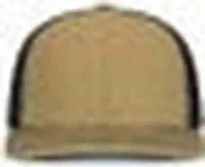 Pacific Headwear P151s Contrast Stitch Trucker Pacflex Snapback Cap - Buck Lt Charcoal - 7’’ - 7 7/8’’