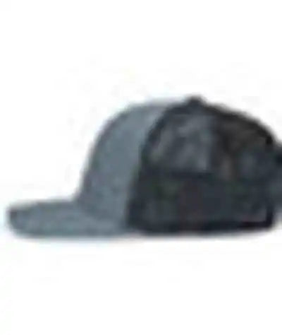 Pacific Headwear P151s Contrast Stitch Trucker Pacflex Snapback Cap - Graphite Black - Dark Gray / 7’’ 7 7/8’’