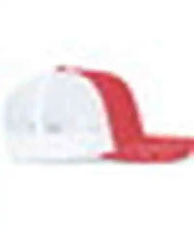 Pacific Headwear P151s Contrast Stitch Trucker Pacflex Snapback Cap Red White / 7’’ 7 7/8’’