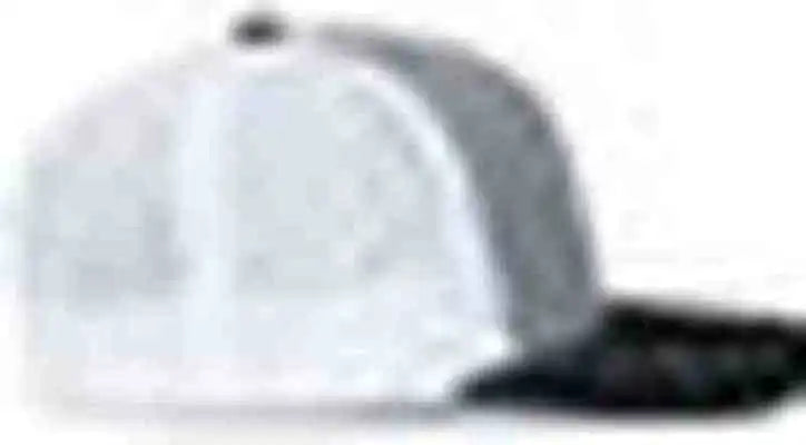 Pacific Headwear P151s Contrast Stitch Trucker Pacflex Snapback Cap - Heather Grey White Black - Gray / 7’’ 7 7/8’’