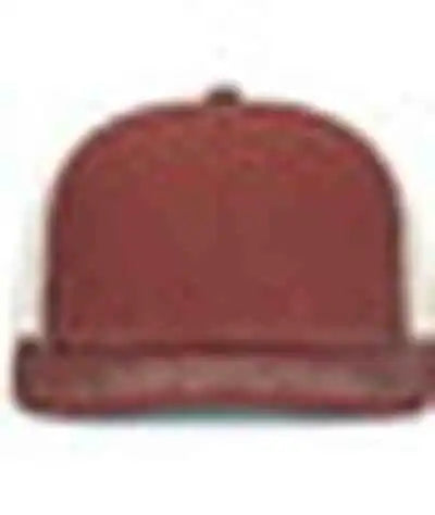 Pacific Headwear P151s Contrast Stitch Trucker Pacflex Snapback Cap - Brick Beige - Brown Kahki / 7’’ 7 7/8’’