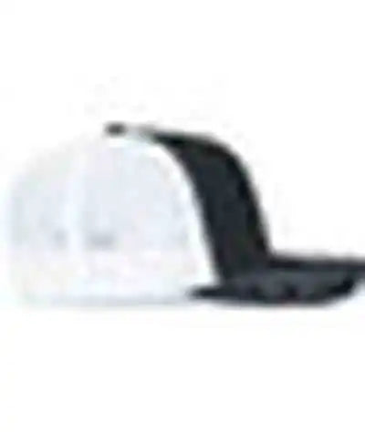 Pacific Headwear P151s Contrast Stitch Trucker Pacflex Snapback Cap Black White / 7’’ 7 7/8’’