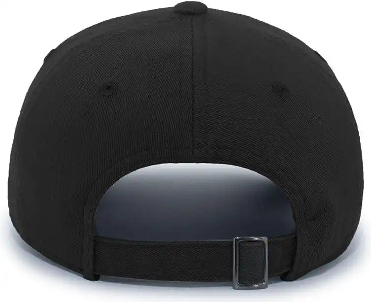Pacific Headwear P200 Hybrid Cotton Dad Cap Black / 7’’ 7 7/8’’