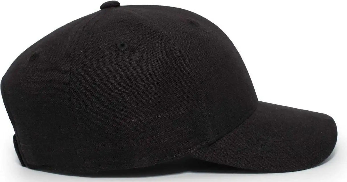 Pacific Headwear P204 Hemp Dad Cap - Black - 7’’ - 7 7/8’’