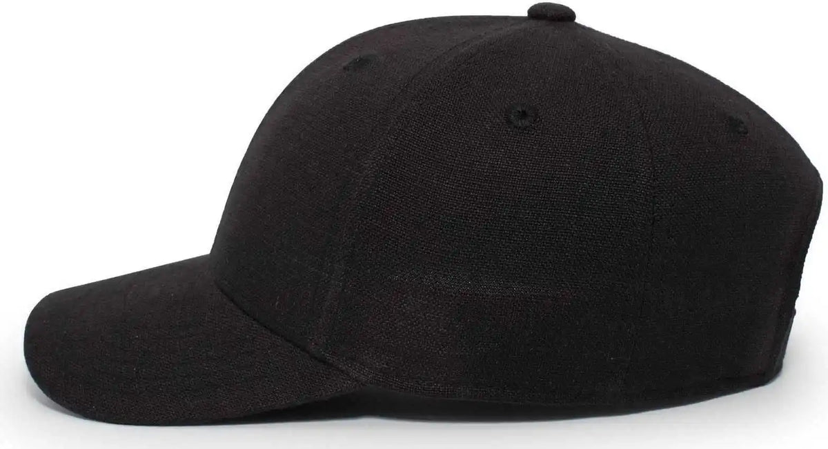 Pacific Headwear P204 Hemp Dad Cap - Black - 7’’ - 7 7/8’’