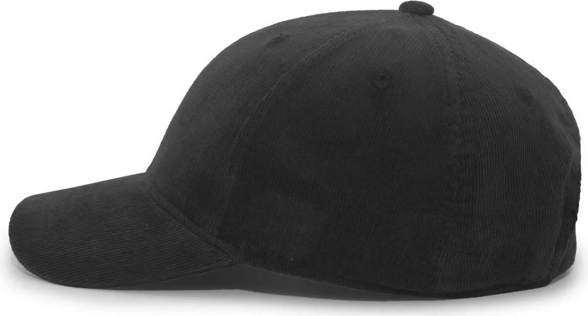 Pacific Headwear P206 Hybrid Corduroy Dad Cap - Black - 7’’ - 7 7/8’’