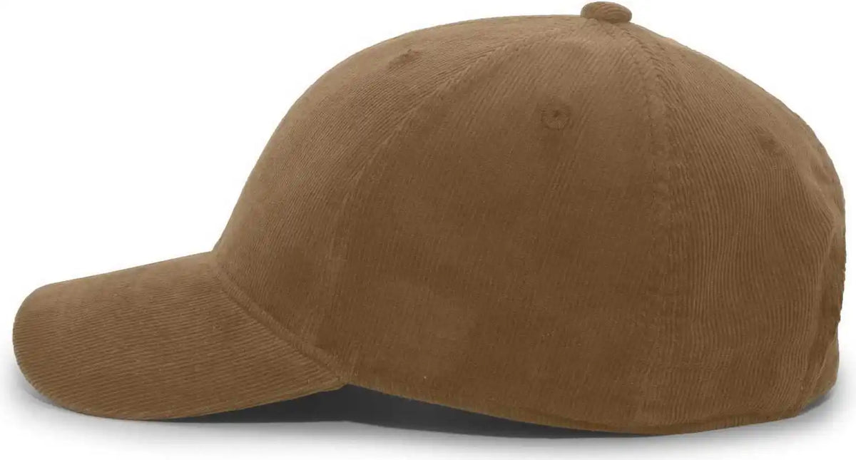 Pacific Headwear P206 Hybrid Corduroy Dad Cap - Brown - 7’’ - 7 7/8’’