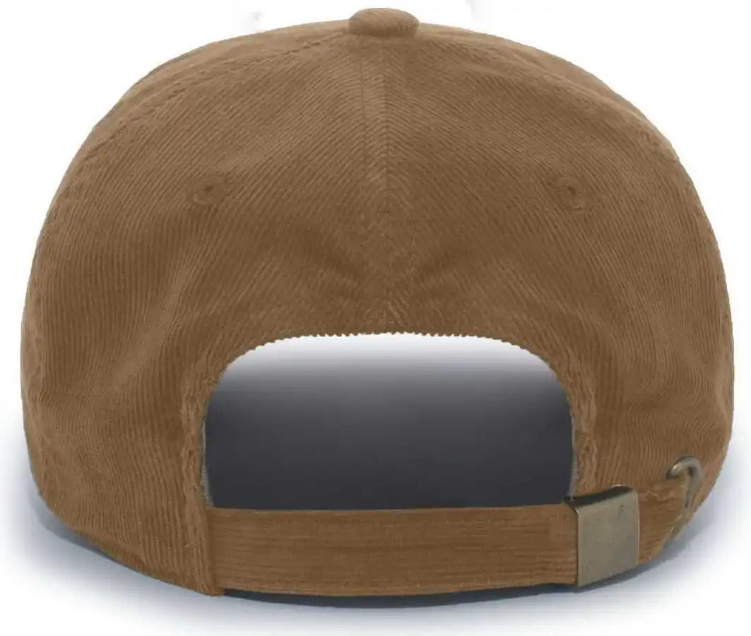 Pacific Headwear P206 Hybrid Corduroy Dad Cap - Brown - 7’’ - 7 7/8’’