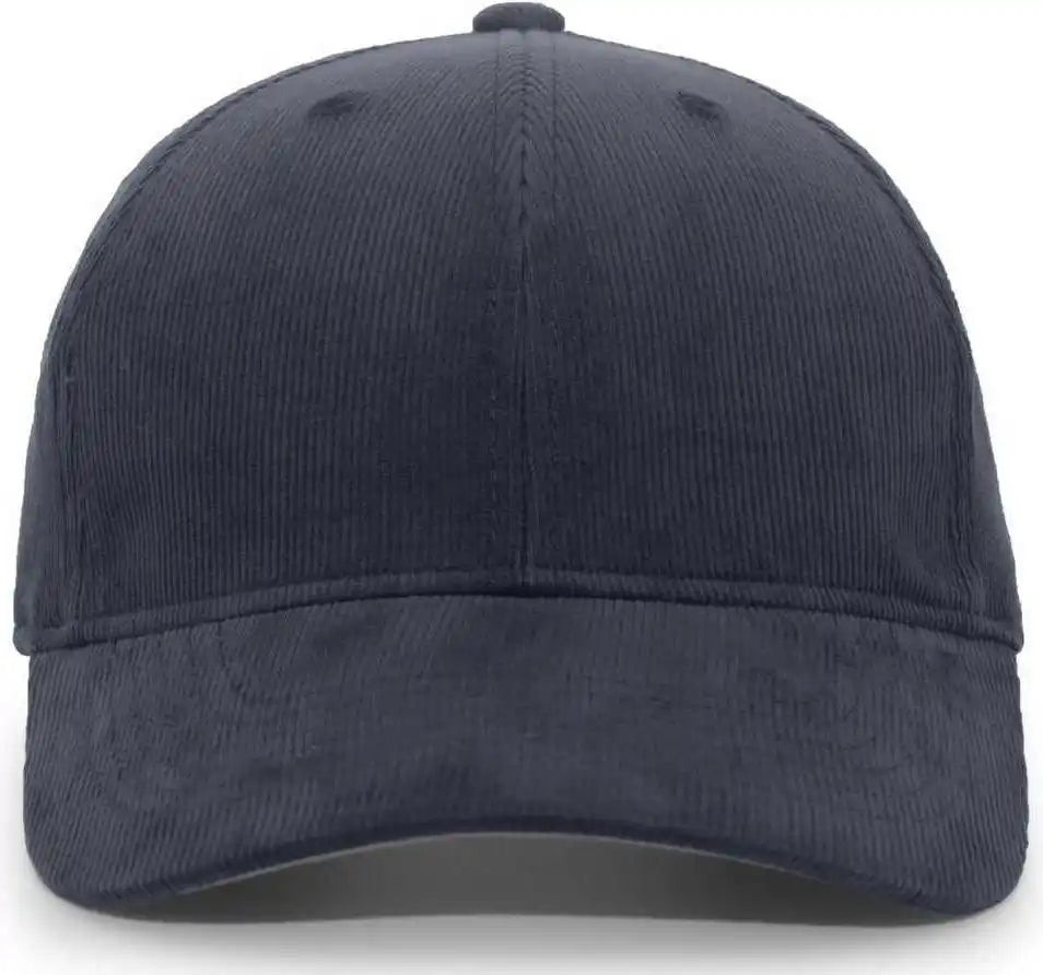 Pacific Headwear P206 Hybrid Corduroy Dad Cap - Navy - 7’’ - 7 7/8’’