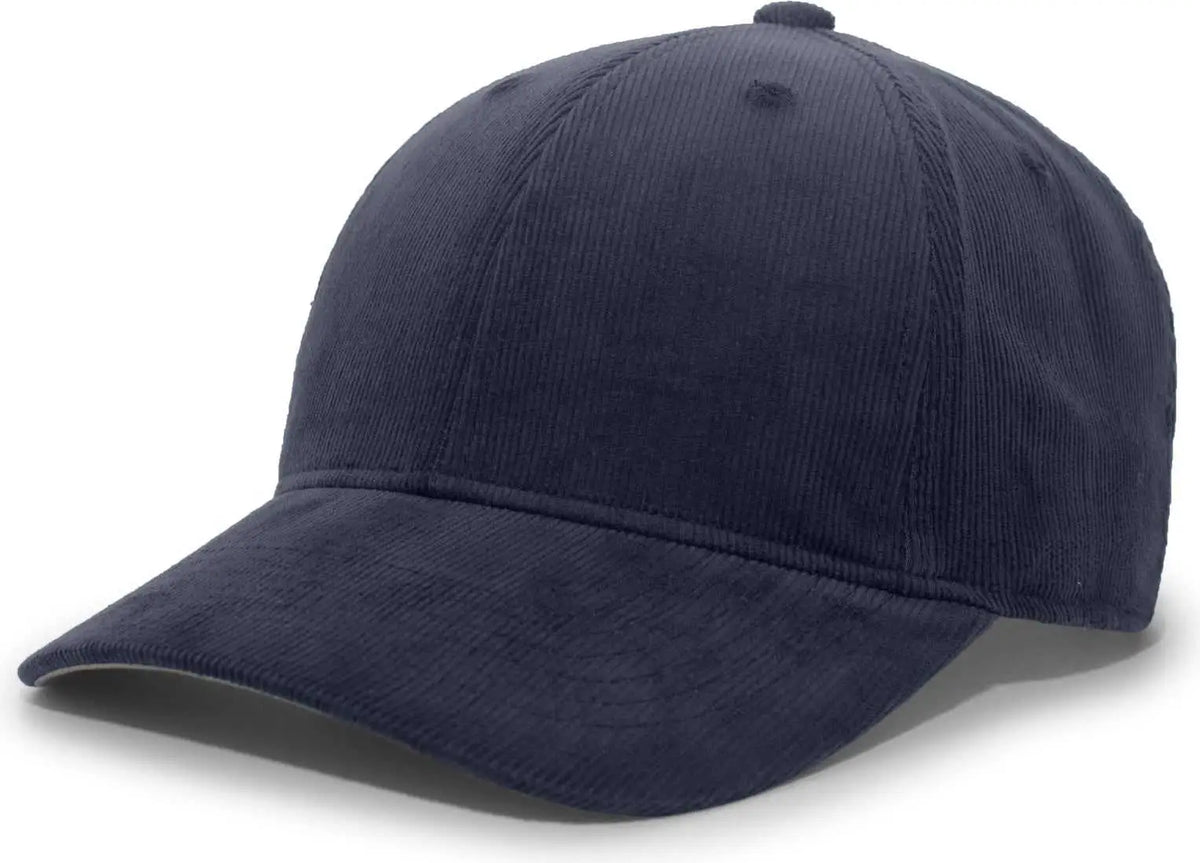 Pacific Headwear P206 Hybrid Corduroy Dad Cap - Navy - 7’’ - 7 7/8’’