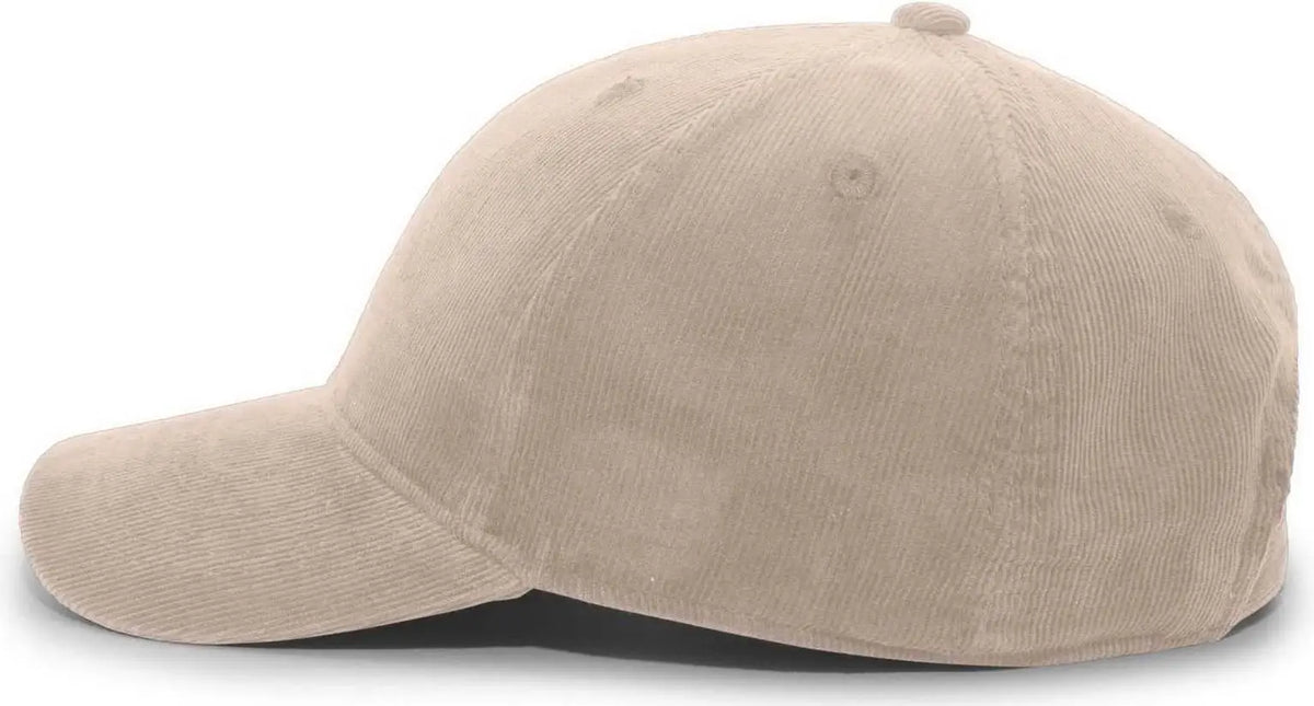 Pacific Headwear P206 Hybrid Corduroy Dad Cap - Sandstone - 7’’ - 7 7/8’’