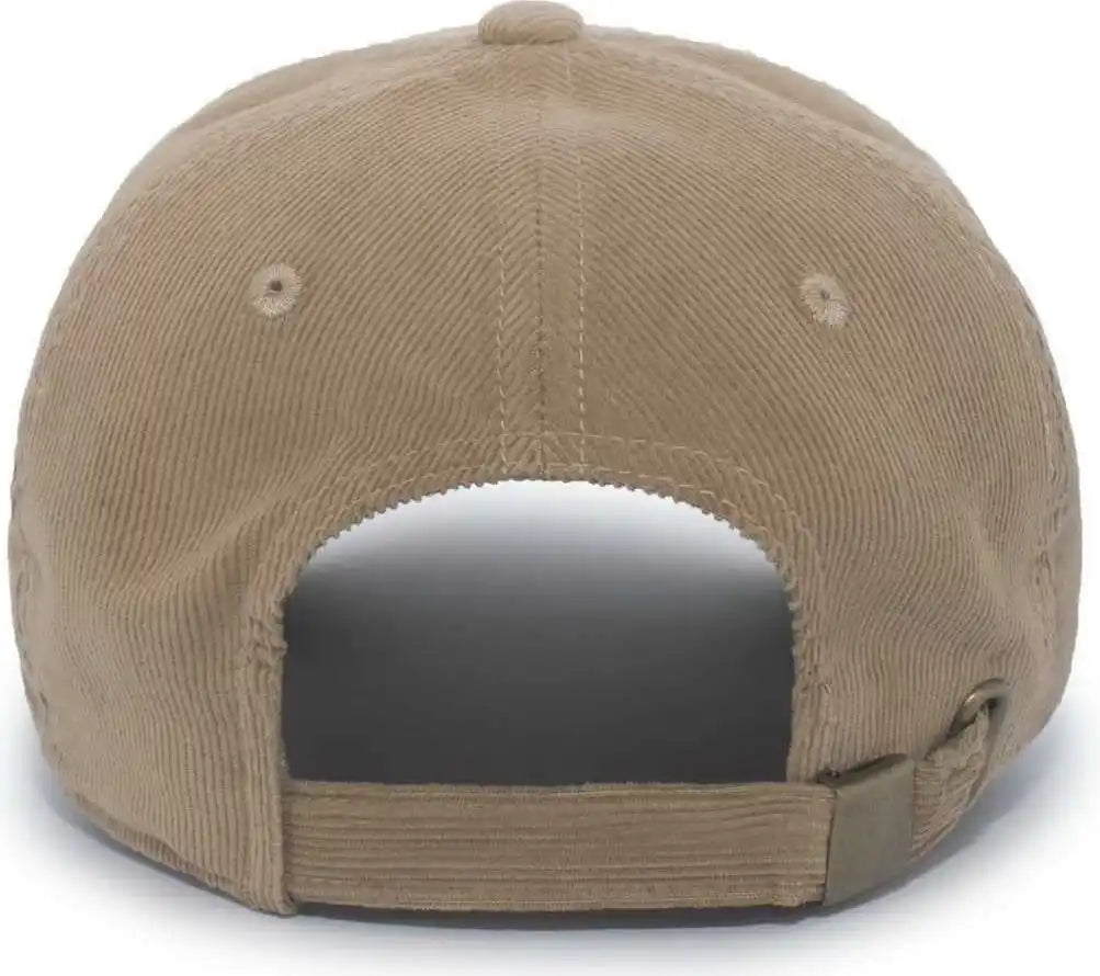 Pacific Headwear P206 Hybrid Corduroy Dad Cap - Wheat - 7’’ - 7 7/8’’