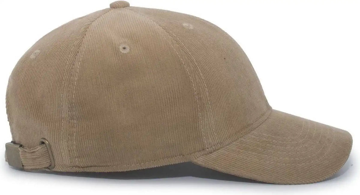 Pacific Headwear P206 Hybrid Corduroy Dad Cap - Wheat - 7’’ - 7 7/8’’