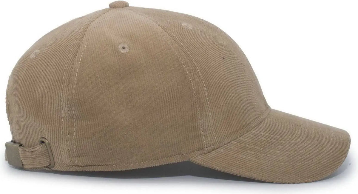 Pacific Headwear P206 Hybrid Corduroy Dad Cap - Wheat - 7’’ - 7 7/8’’