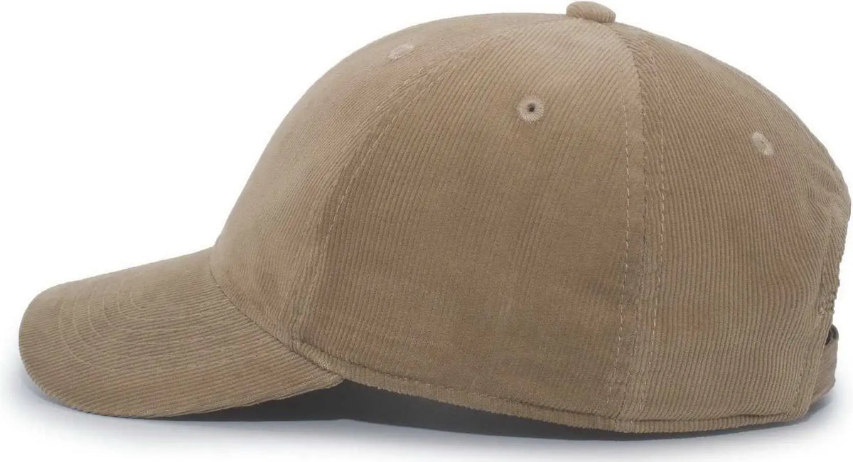 Pacific Headwear P206 Hybrid Corduroy Dad Cap - Wheat - 7’’ - 7 7/8’’